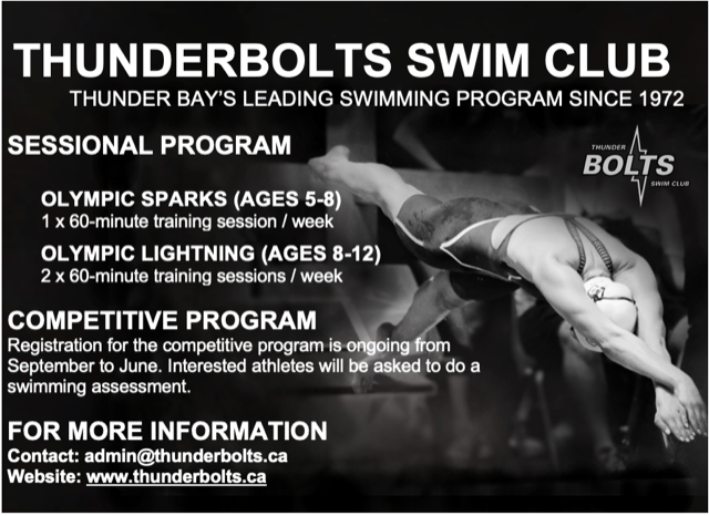 thunderbolts swim club ad