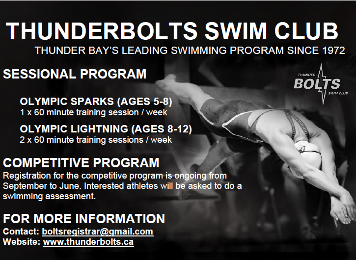 thunderbolts swim club ad
